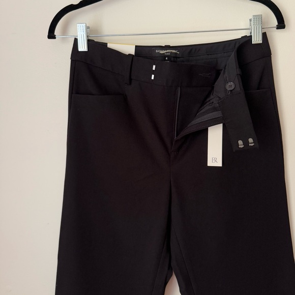 NWT Banana Republic Sloan Black Straight Fit Pants, size 4 Petite - Picture 8 of 13